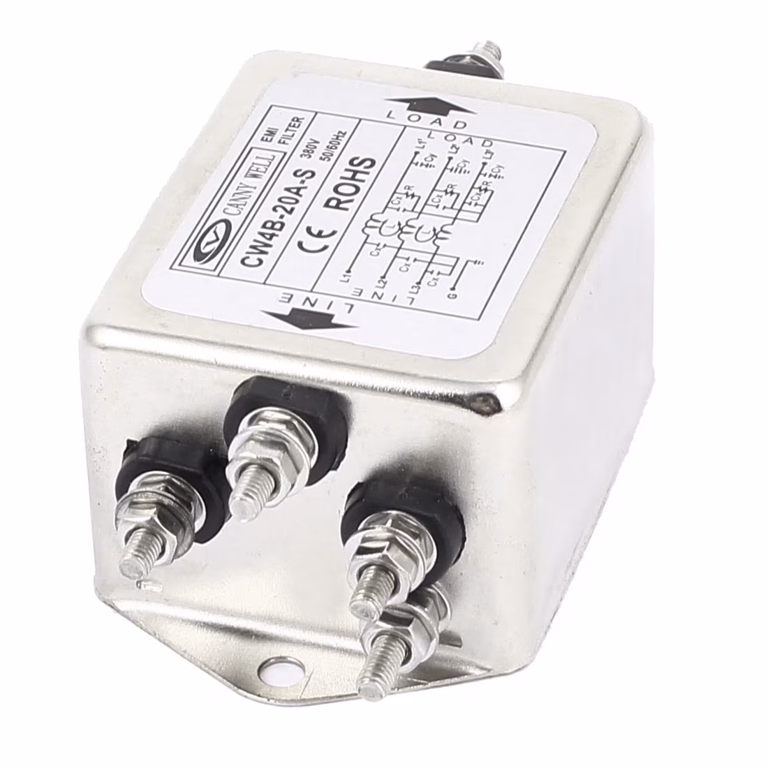 CW4B-20A-S 3-Phase EMI Power Line Filter 20A 380V